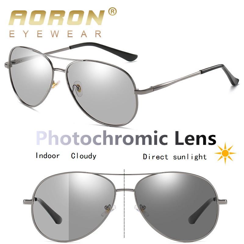 AORON фотохромные поляризационные солнцезащитные очки классический дизайн очки для спорта на открытом воздухе рыбалка вождение для мужчин подарки