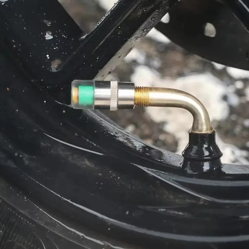 1-8PCS Car Tire Pressure Indicator Tire Pressure Gauge Indicator Alert Monitoring Valve Cap Sensor Auto External Valve Detection