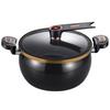 Nonstick Ceramic Coated Soup Pot with Lid 8L Micro Pressure Cooker Heavy Metal-free Cooking Pot for Stovetops