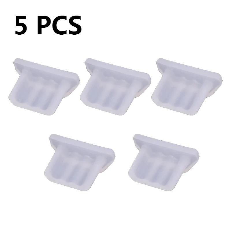 Micro USB Dust Plugs (1-10pcs) - Soft Silicone Anti-Dust Charge Port Cover for Android Phone/Laptop/Power Bank, Precise Size