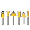 6 шт., набор фрез по дереву, прямая фреза для обрезки древесины, инструменты для обработки древесины, 6 мм, 1/4 дюйма, хвостовик