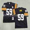 Pittsburgh Steelers Vintage NFL Football Jersey Men Cotton Embroidered Training Shirt Rugby Sport Wear