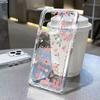 Чехол для телефона Samsung Galaxy S26 S24 S25 S23 Ultra S22 S21 S20 Plus FE A50 A70 С рисунком ветки с цветами Прозрачный мягкий чехол