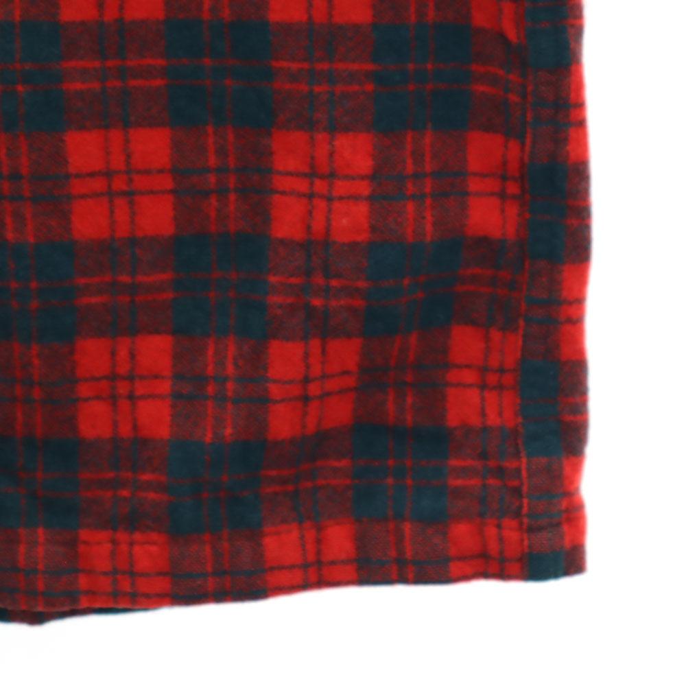 Конгресс 50-е 60-е Винтаж сделано в Англии Клетчатый узор Длинный рукав Отложной воротник Фланелевая рубашка Мужская Б/У