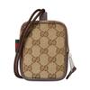 Gucci Логотип Принт Дизайн с цветовыми блоками Холст GG Мини-кошелек Мужской кошелек Коричневый 834270-FAEOO-9843