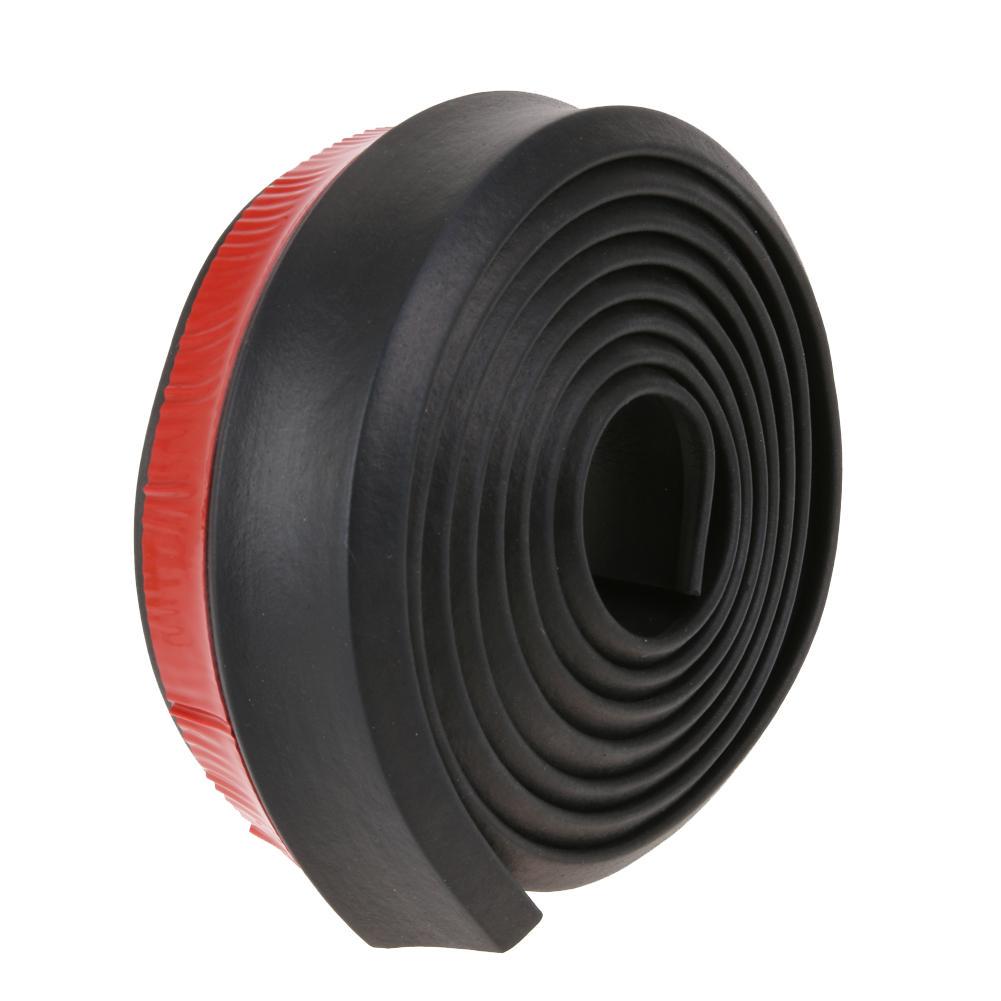 Universal 2.5M Car Front Bumper Lip Rubber Bumper Protector Bumper Lip Strip Car Side Skirt Car Stickers 65mm Width Car