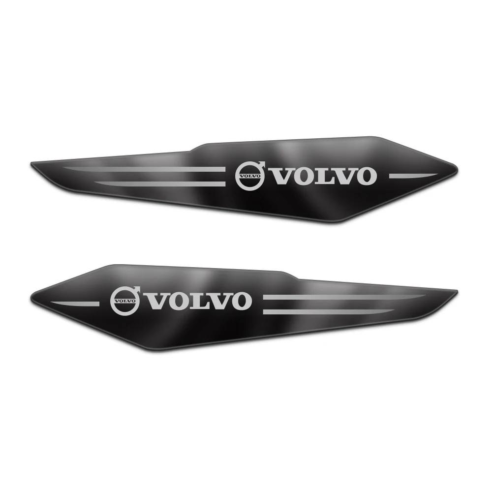 For Volvo Rdesign T6 AWD C30 C70 S40 S60 S70 S80 XC60 XC90 2Pcs Car Styling Decal 3D Reflective Metal Body Fender Badge Stickers
