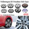 hijk1 4pcs VW Wheel Center Hub Caps 56mm 65mm 70mm Wheel Cover For Touran Golf 4 5 6 7 Polo Passat B5 B6 B7 CC 3D Premium Plus Pro Kit