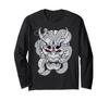 Hannya Mask Snake Serpent Japanese Tattoo Flash Long Sleeve T-Shirt