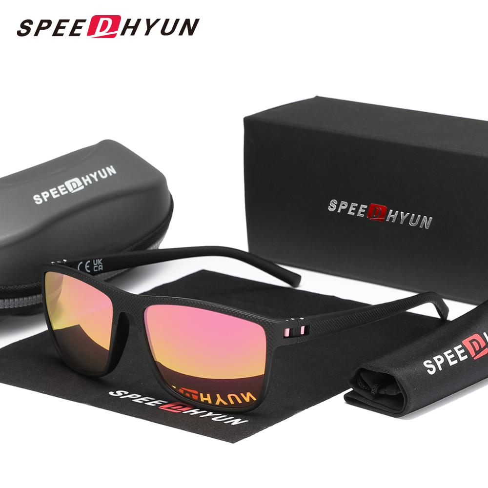 Солнцезащитные очки SPEEDHYUN с антибликовым покрытием, матовый черный металл