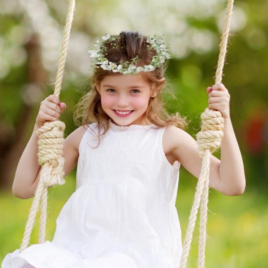 Девочки Венок Ободок Искусственные Цветы Листья Декор Регулируемая Лента Ручная Работа Гирлянда Свадьбы Фестивали Декор