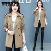 New Spring Autumn Trench Coat Women's Clothes Fashion Slim Long-sleeved Windbreaker Female Casual Outwear