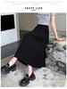 Pleated Midi Skirt for Women - High Waist Ballet Style A-line, Perfect for Autumn and Winter Commutes