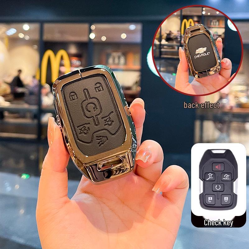 Чехол для ключей Chevrolet K5 Trax Cruze - Звезда Milesuo Металлическая пряжка Оболочка с полным покрытием