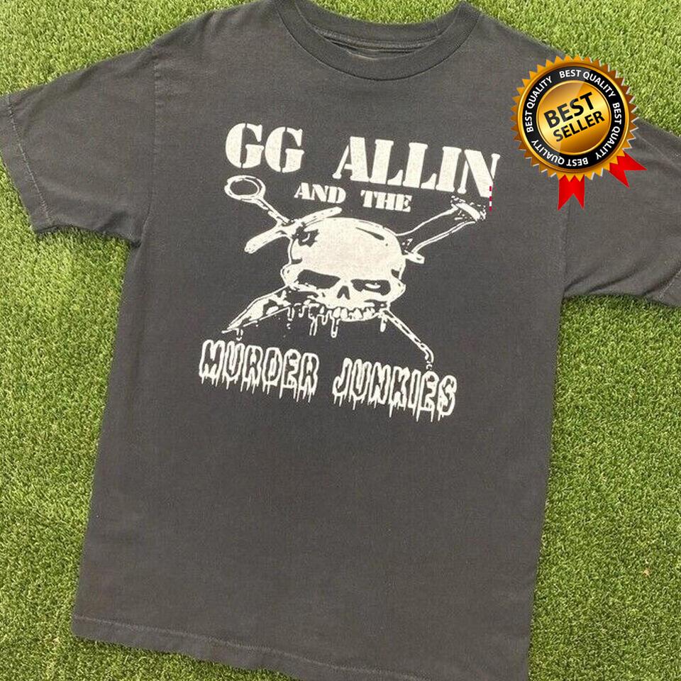 Футболка с принтом группы GG allin 80-х, с коротким рукавом, подарок для фанатов, черная, НОВАЯ, унисекс