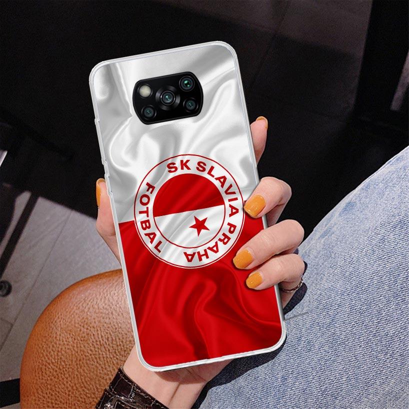 Sk Slavia Praha Czech Republic Phone Case For Xiaomi Poco X7 X6 X5 Pro F7 Ultra Redmi 15C 15 13C 13 12C 12 10 10A 10C 9 9A 9C 9T