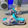 Platform Men's Shoe Beach Trend Slides 2025 Adult Designer Luxury Y2k Cheap Shoes Liquidation Fun Eva Original Pvc Male Slipper
