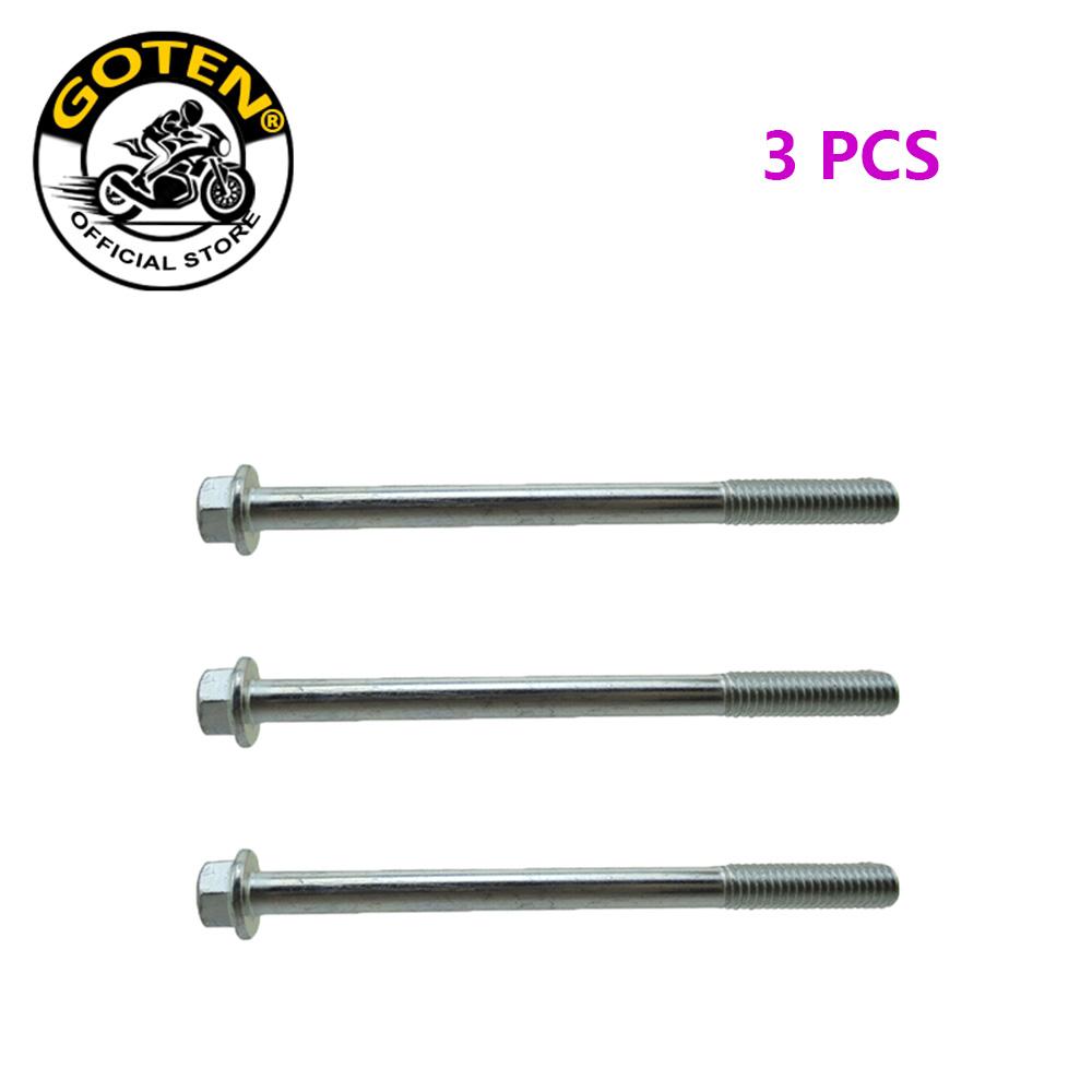 Goten Flanged Hex Bolt M6 x 80mm Sliver For Pit Dirt Bike ATV Quad Engine