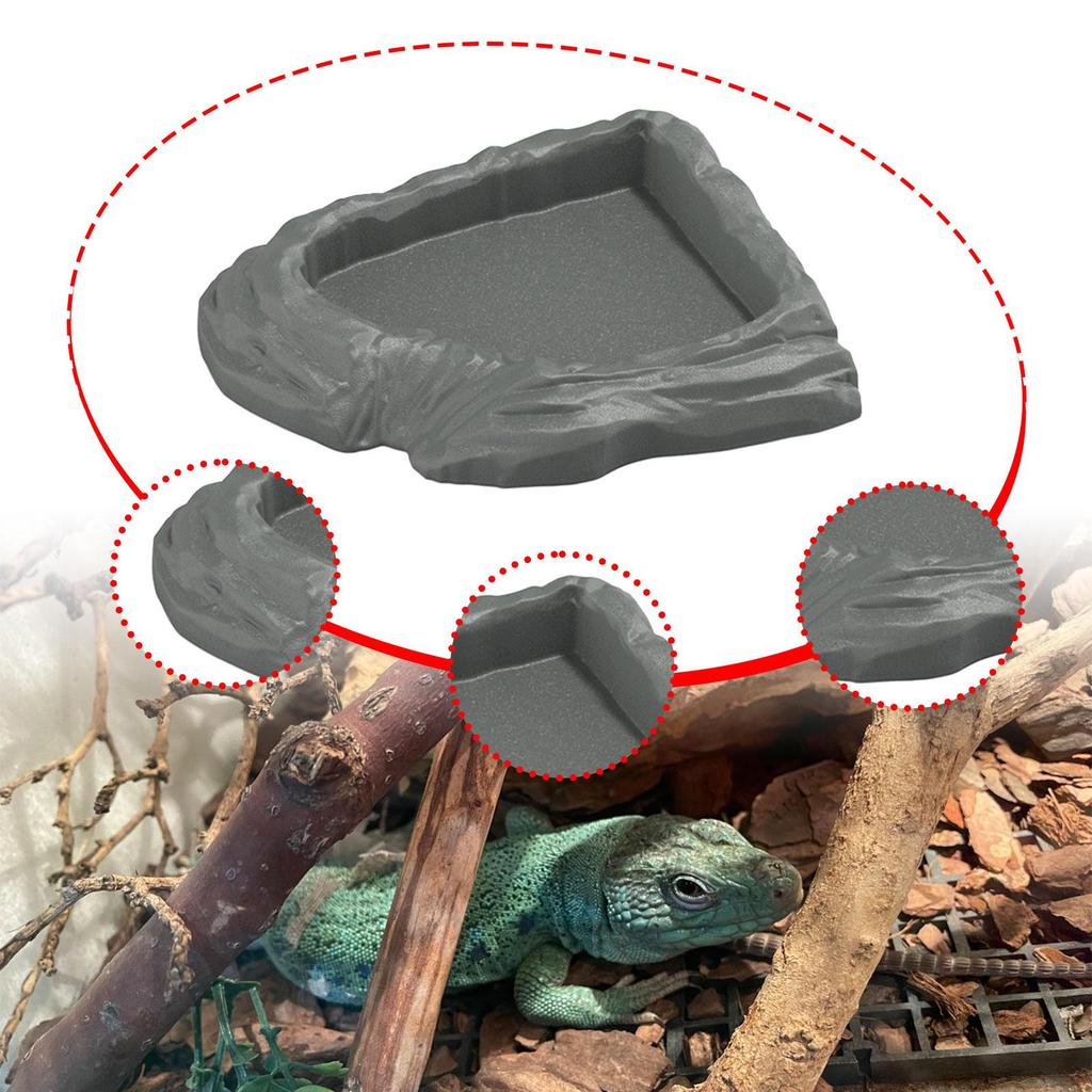 Угловая поилка для рептилий, кормушка для черепах и хамелеонов