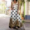 Women's Slip Dress Maxi Long Dress Polka Dot Leopard Print Print Dress Spring & Summer V Neck Leisure Vacation