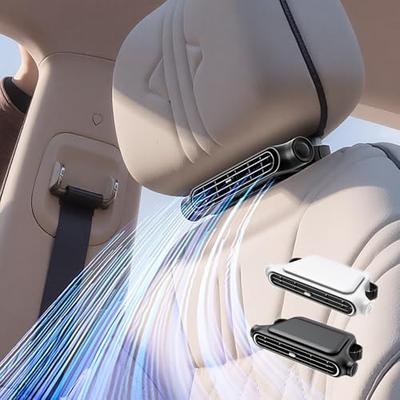 Новый автомобильный вентилятор со встроенным аккумулятором высокой емкости 3000 мАч! МОЩНЫЙ Автомобильный Вентилятор, Вентилятор на Сиденье, Вентилятор на Подголовник, Мощный Вентилятор для Задних Сидений, Двойной Турбо Мощный В