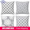 Home Decor Geometric  Floral Patterned Pillow Covers Pattern Cushion Cover Suitable For Sofa Bedroom Car Pillow Cover