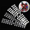 120Pcs Dot Flat Bottom Color Card Bottle Bottom Bottle Cap Nail Polish Color Display Board Manicure Tool