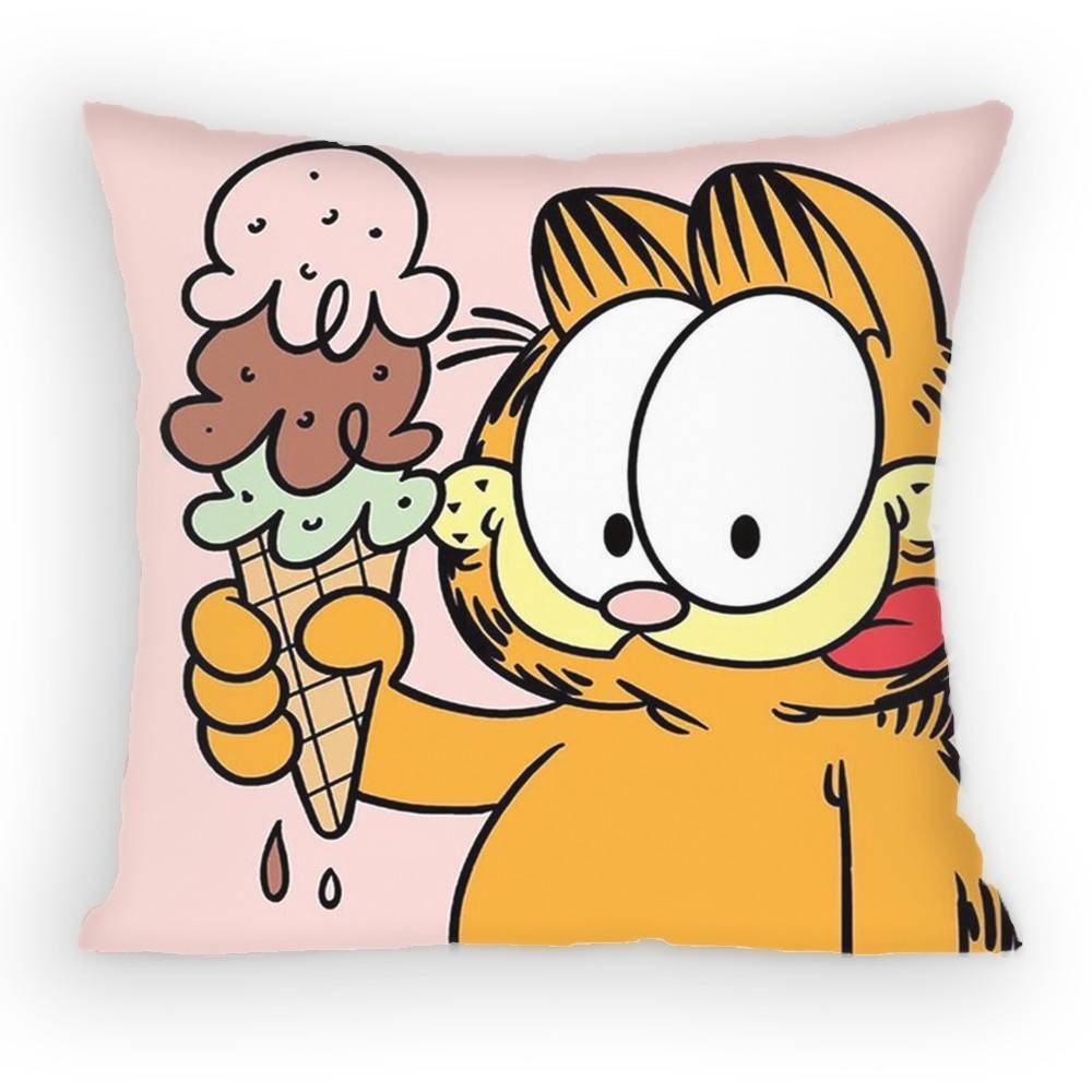 Cartoon GGarfields Anime Pillow Case Sofa Living Room Bedroom Headboard Backrest Cushion Square Cushion Nap Time