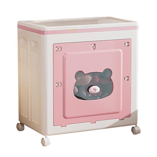 Штабелируемый контейнер для хранения с крышкой Складной ящик для хранения с дверцей и колесиками Складной органайзер на колесиках