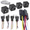 Power Switch With Harness Relay Socket 12V 24V 40A Car Relay 4Pin 5Pin 4P 5P Automotive Relay