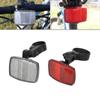 Bike Front and Rear Reflectors Kit Bike Automatic Reflectors Front Rear Alarm Light Bike for Handlebar and Seat Post Night Riding Cycling 