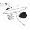Fashion Metal Women Waist Chain With Detachable Heart Shaped Bag Pendant For Outdoor Wear