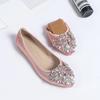 Korean Fashion Flower Rhinestone Casual Flat Shoes Women New Spring Summer Retro Shallow Pointed Soft Sole Shoes Sapato Zapatos