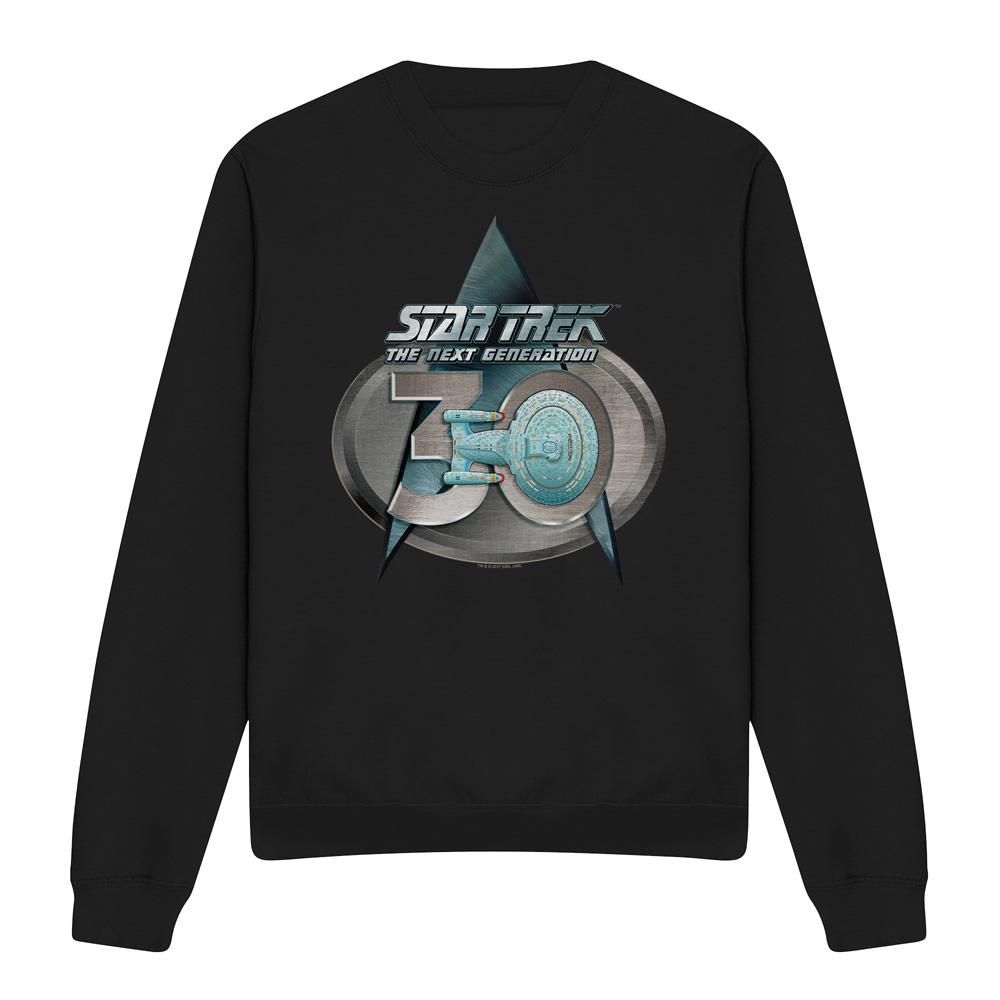 Star Trek Unisex Adult The Next Generation 30 Logo Sweatshirt