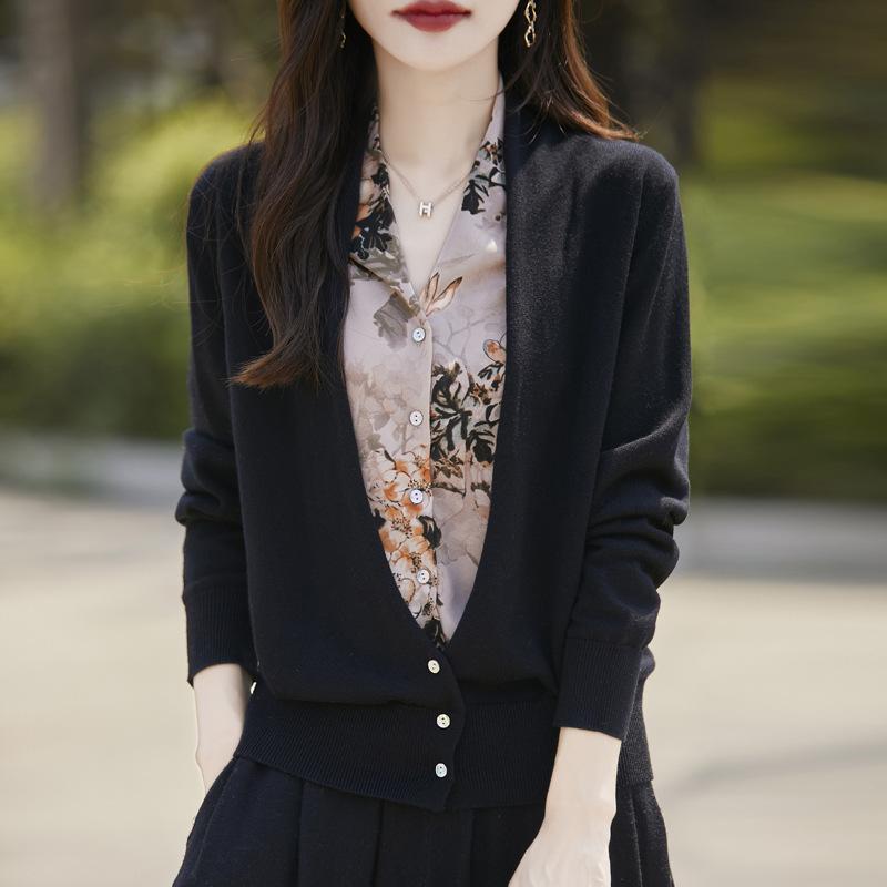 Женский вязаный кардиган в стиле Mirador, осенне-зимний модный темпераментный вязаный топ