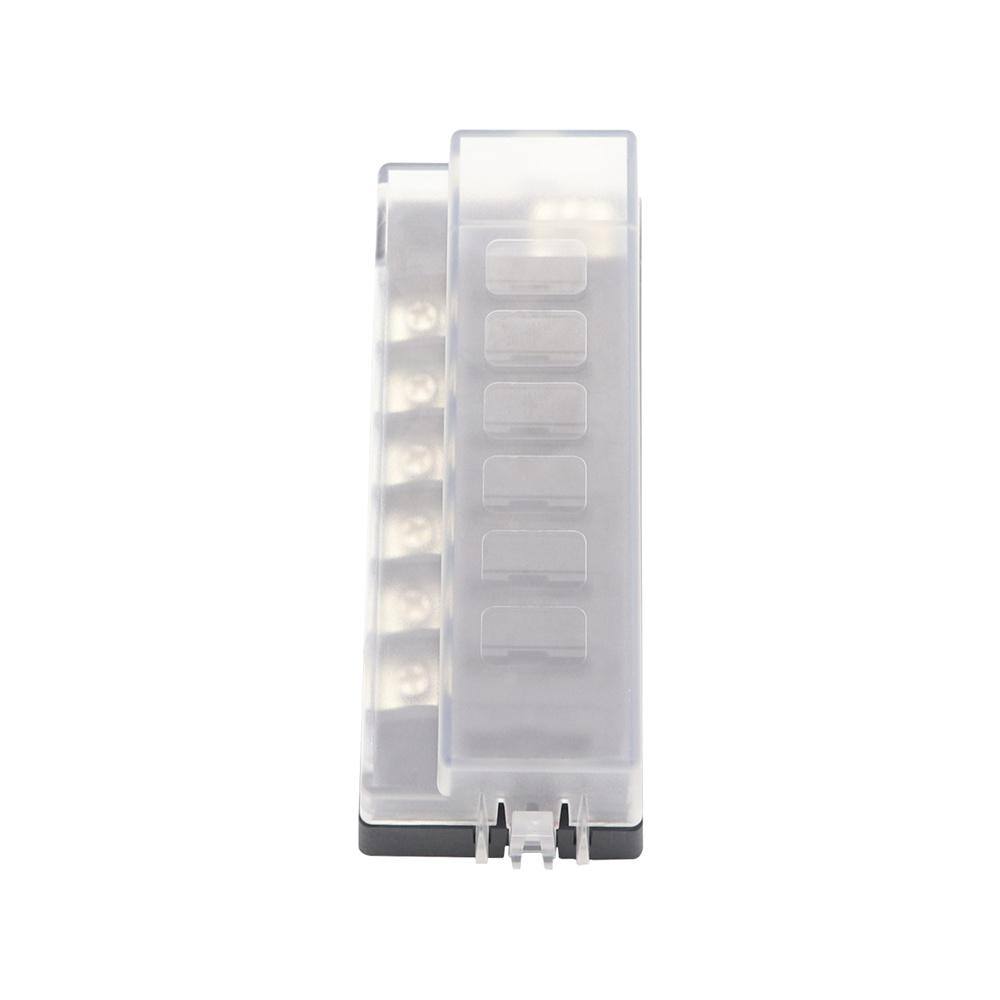 6-Way Compact Fuse Box with Single Input and 6 Outputs 32V DC For ATO ATC fuses