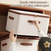 Storage Bin Dual-Opening Zipper Design Storage Container Large Capacity Fabric Reinforced Stackable Organizer