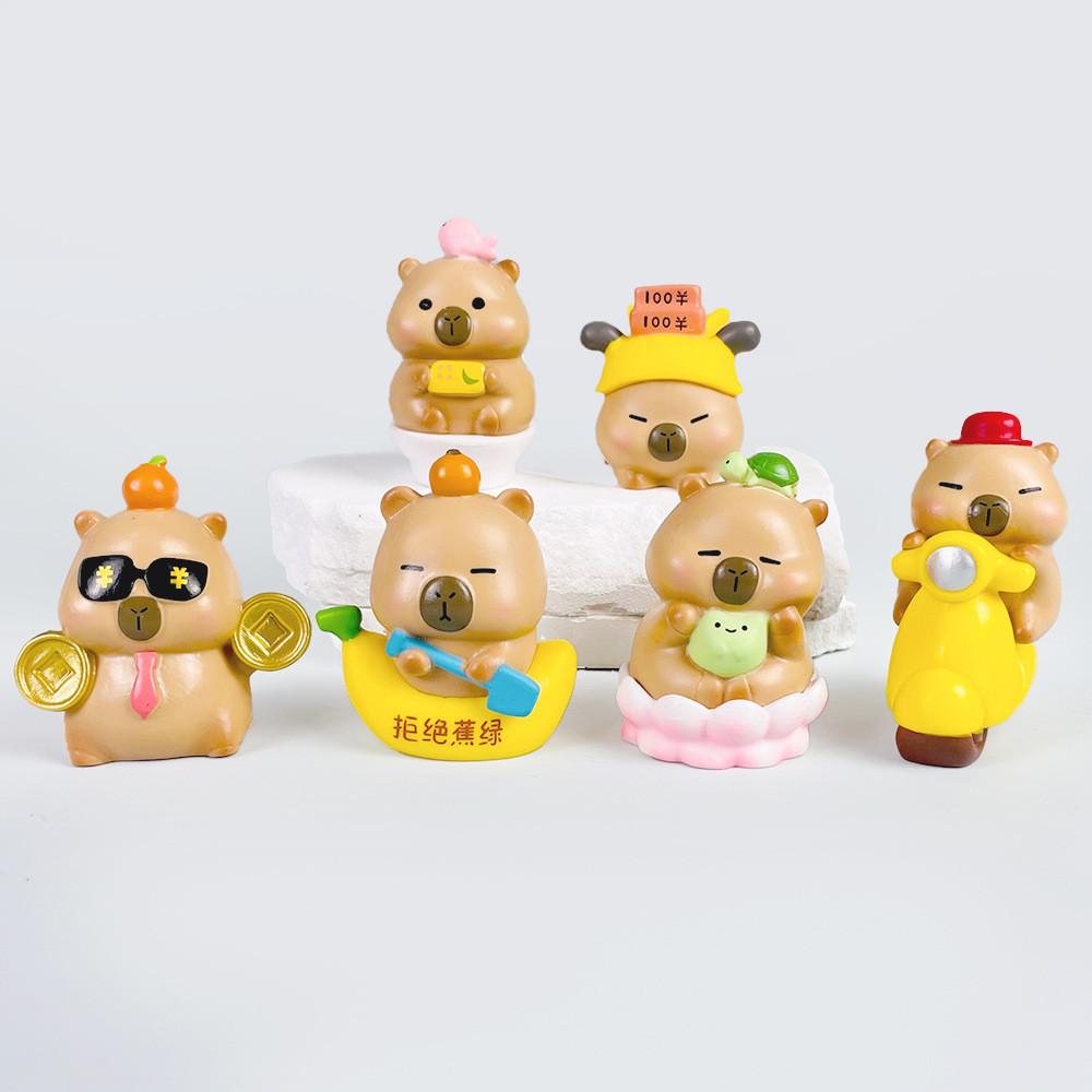 Черепаха Круг Плавание Мотоцикл Гигантский Гусь Лотос Капибара Орнамент Модель