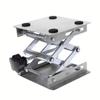 Laboratory Lifting Platform Stand Rack Scissor Jack Bench Lifter Table Lab 100x100mm Stainless Steel