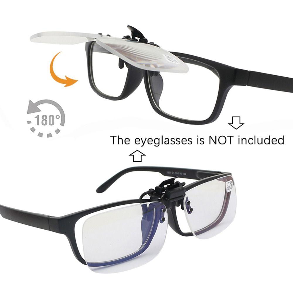 Ultra-light Clip Presbyopic Glasses Flip Up Down Magnifying Glasses Reading Glasses For Reading