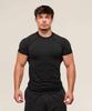 Мужская дышащая компрессионная футболка GYMSHARK с коротким рукавом, для тренировок, быстросохнущая