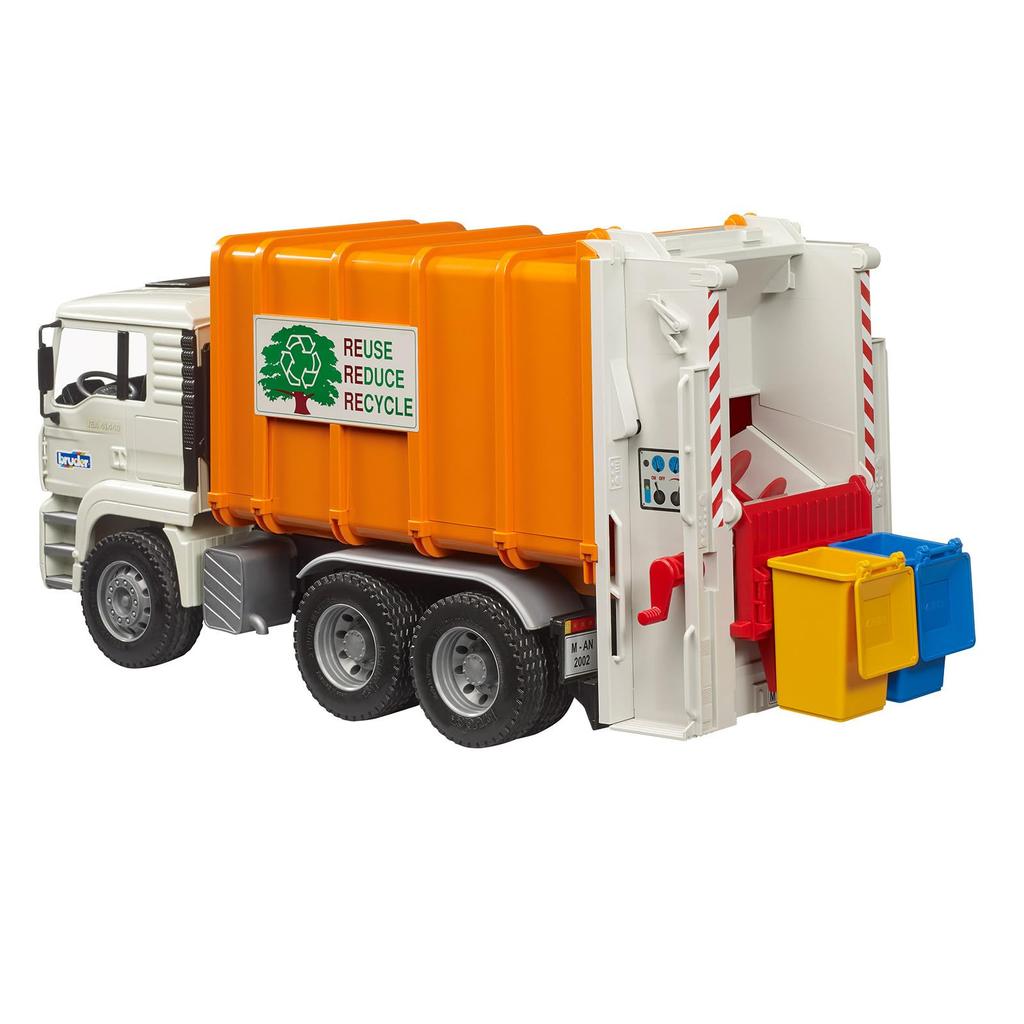 Bruder MAN Garbage Truck BR02772 ORANGE×WHITE