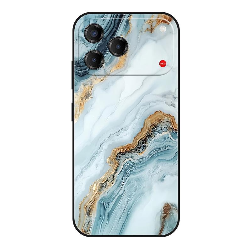Чехол для TCL NxtPaper 70 Pro Мраморный Рисунок Мягкий Матовый Силиконовый Задний Чехол для Телефона TCL NxtPaper 70Pro T807D T807W T807E