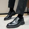 Весенние и осенние мужские кожаные туфли, свадебные туфли для жениха, британские деловые туфли, черные, маленькие кожаные туфли 19933-P