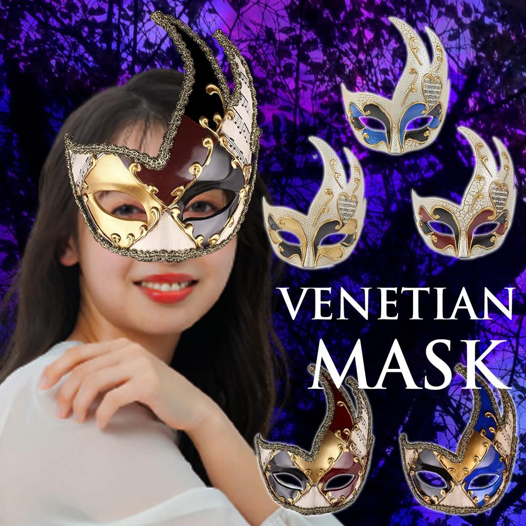 Костюм Хэллоуин Полувенецианская Вечеринка Сексуальный [ПОДУМАЙТЕ] Маска, Маска, Маска, Косплей, (Трещина/Красный)