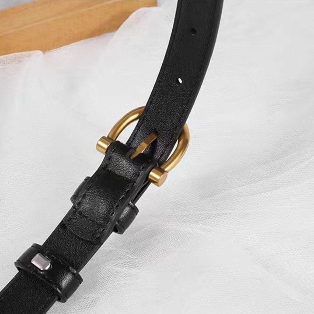Pin Buckle Women Belt Jeans Decor Trouser Decoration Elegant Pu Waistbands  Dress Decoration