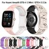 Сменный 20-миллиметровый силиконовый ремешок для умных часов Huami Amazfit GTS 4/2 Mini GTS 3 2e, ремешки для Huami Amazfit Bip 3/Bip U Pro