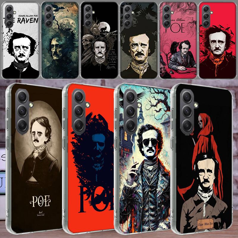 Edgar Allan Poe Phone Case for Samsung A16 A26 A36 A56 A17 A37 A57 A07 A06 A02S A03 A04S A05S Galaxy Note 20 10 A50S A71 A51 A31