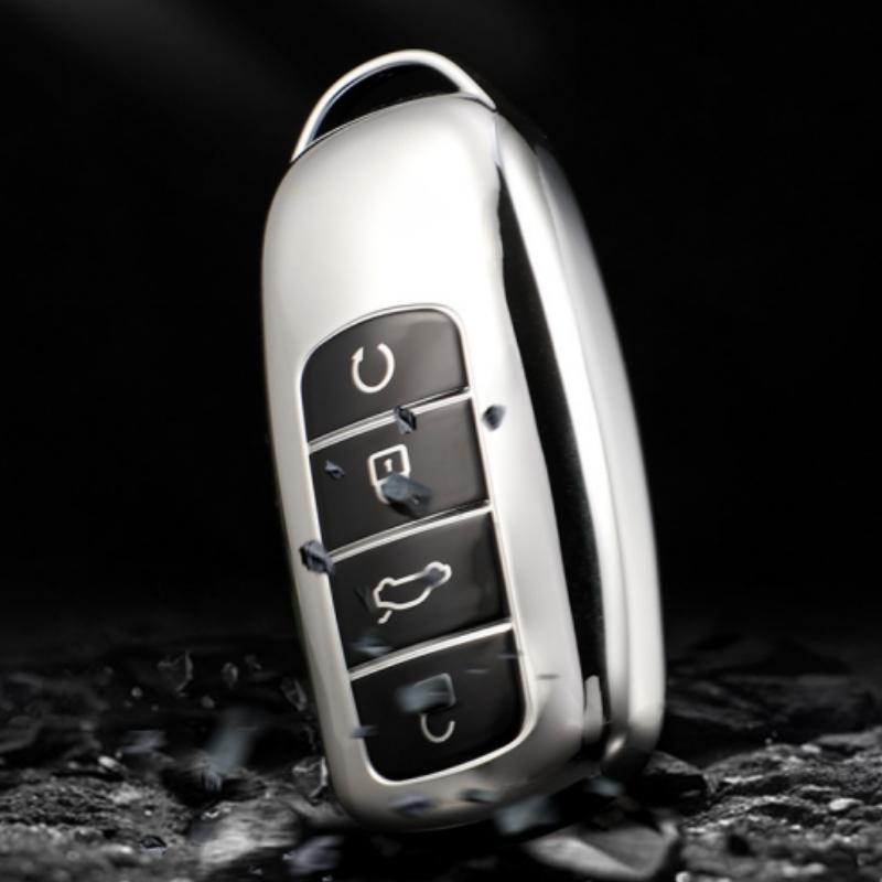 Для Chery Tiggo 8 Pro Tiggo 8plus New 5 Plus 7pro Мягкий ТПУ автомобильный чехол для смарт-ключа чехол в виде ракушки, сумка для ключей, протектор