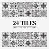 24 штуки плитки в европейском стиле, наклейки на стены, водонепроницаемые и маслостойкие наклейки для плитки для кухни и ванной комнаты, самоклеящиеся